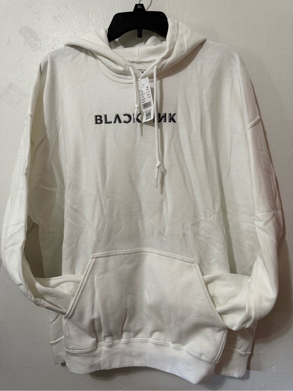 BLACKPINK Born Pink 2022 Official Tour Merch White Hoodie Box Logo Size XL NWT